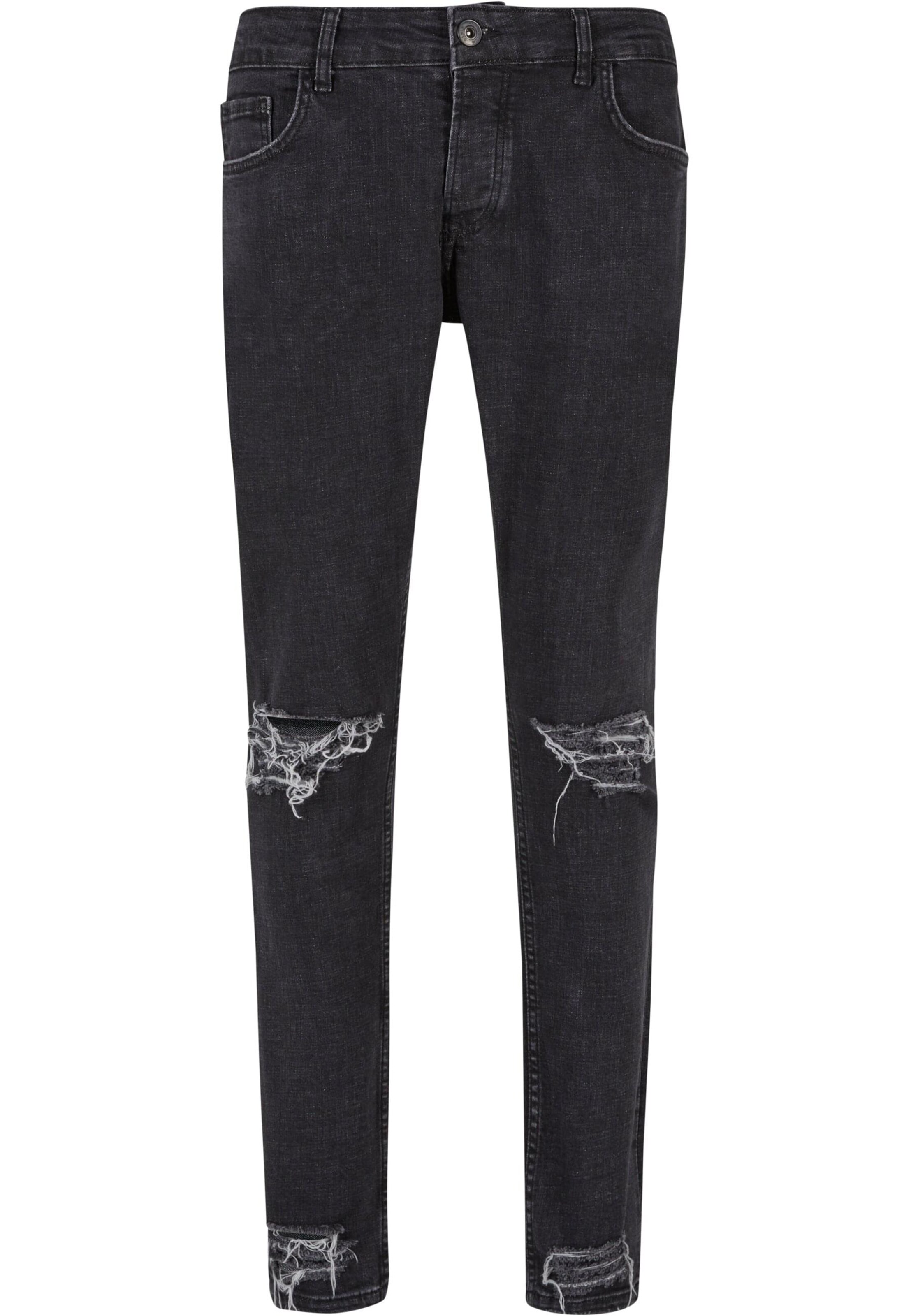 2Y Premium Skinny Jeans in Black: front