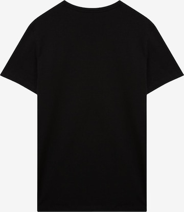 LTB Jeans Shirt 'Stretch V-Neck T-Shirt' in Black: front