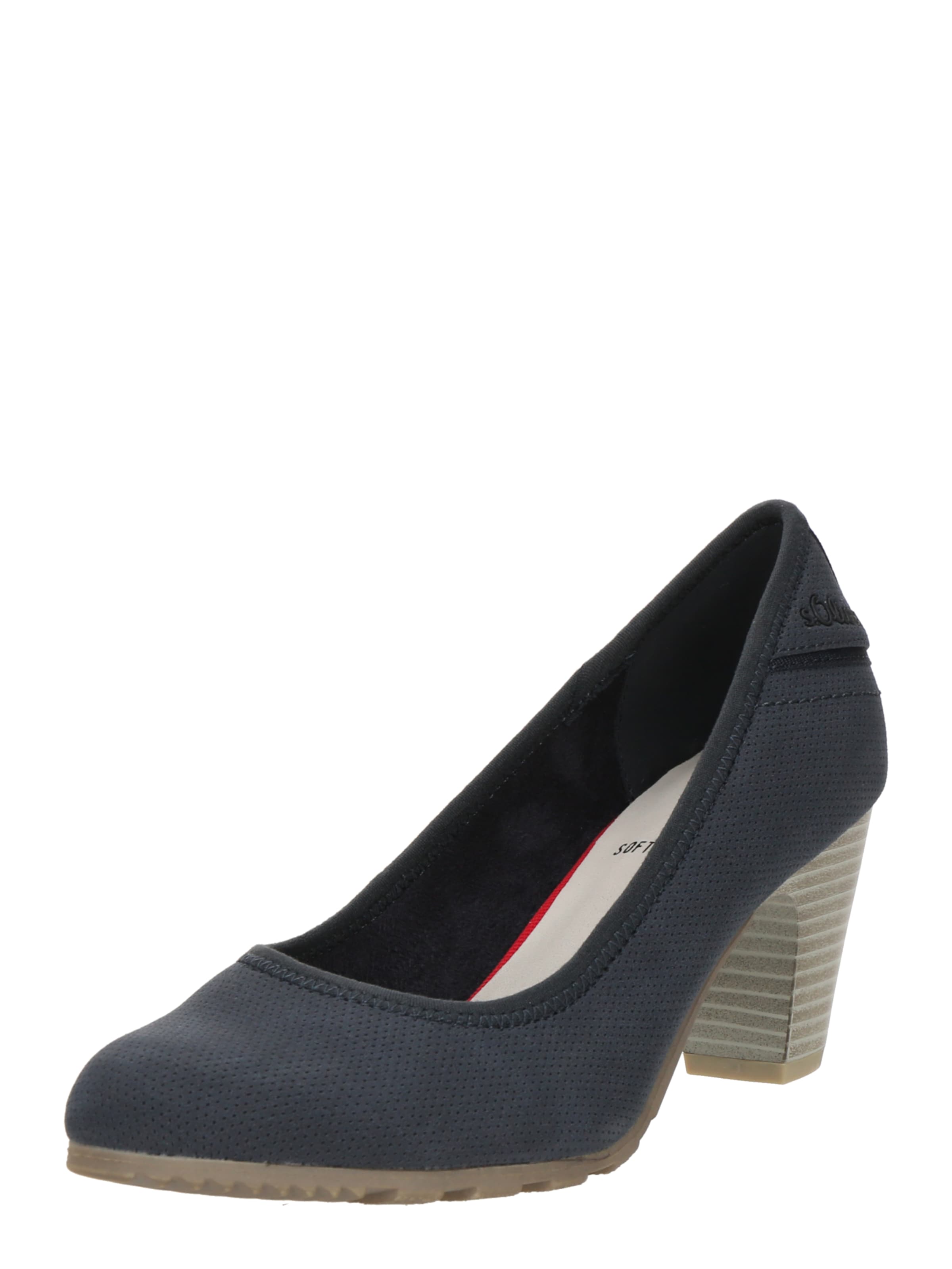 s.Oliver Pumps i blå: forside