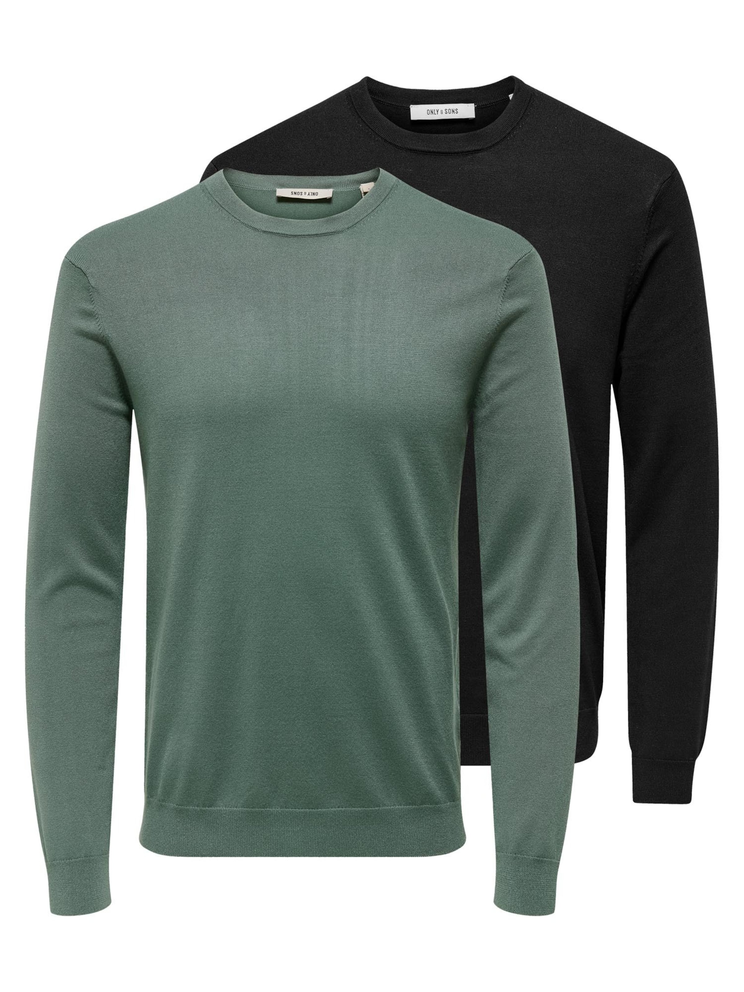 Only & Sons Sweater 'Wyler' in mottled green, Item view