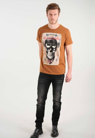 T-Shirt 'Clem' Deeluxe en marron