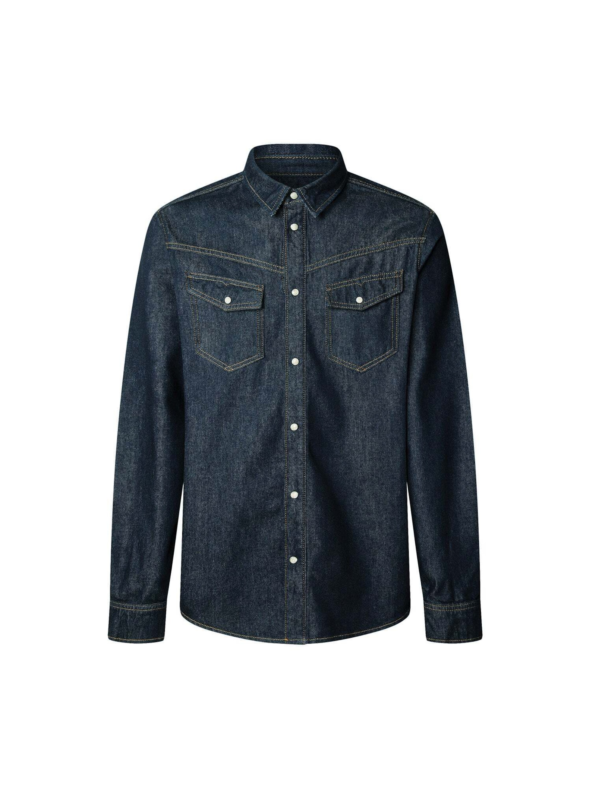 Coupe regular Chemise Pepe Jeans en bleu : devant