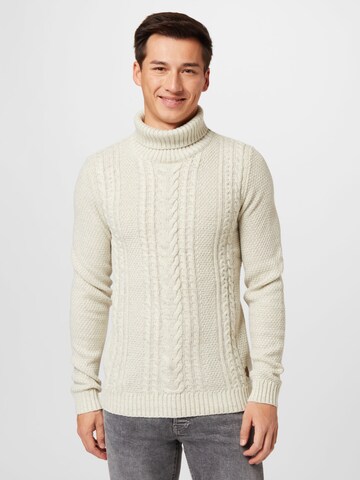 JACK & JONES Sweater 'Craig' in White: front