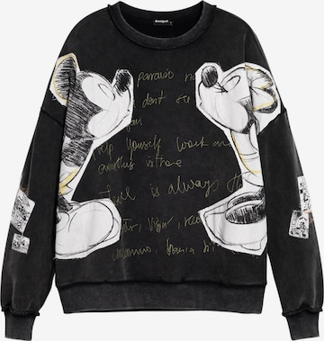 juoda Desigual Megztinis be užsegimo 'Mickey And Minnie Mouse™': priekis