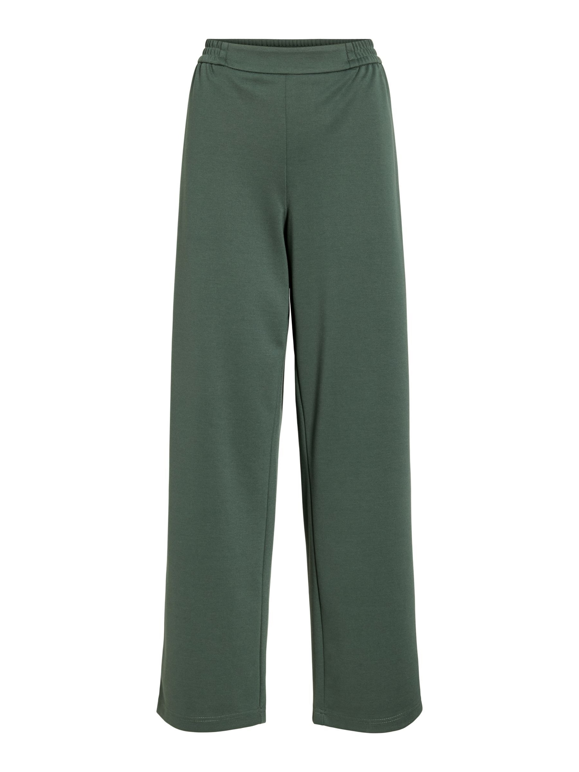 VILA Loosefit Broek 'VIEllie' in Groen: voorkant
