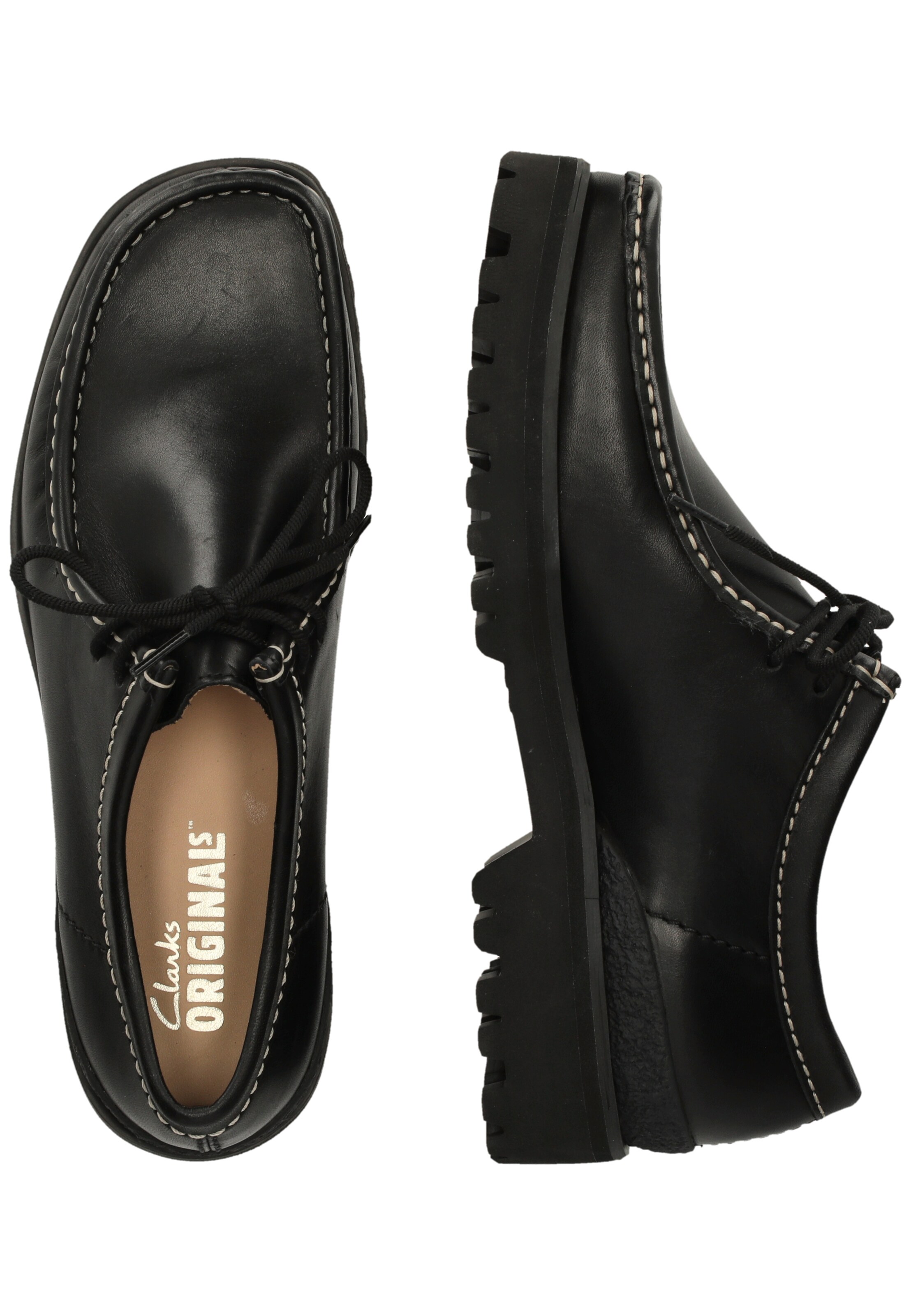CLARKS Lace-up shoe 'Walla Yukoner' in Black