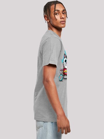 T-Shirt 'Bazinga Kitty' F4NT4STIC en gris