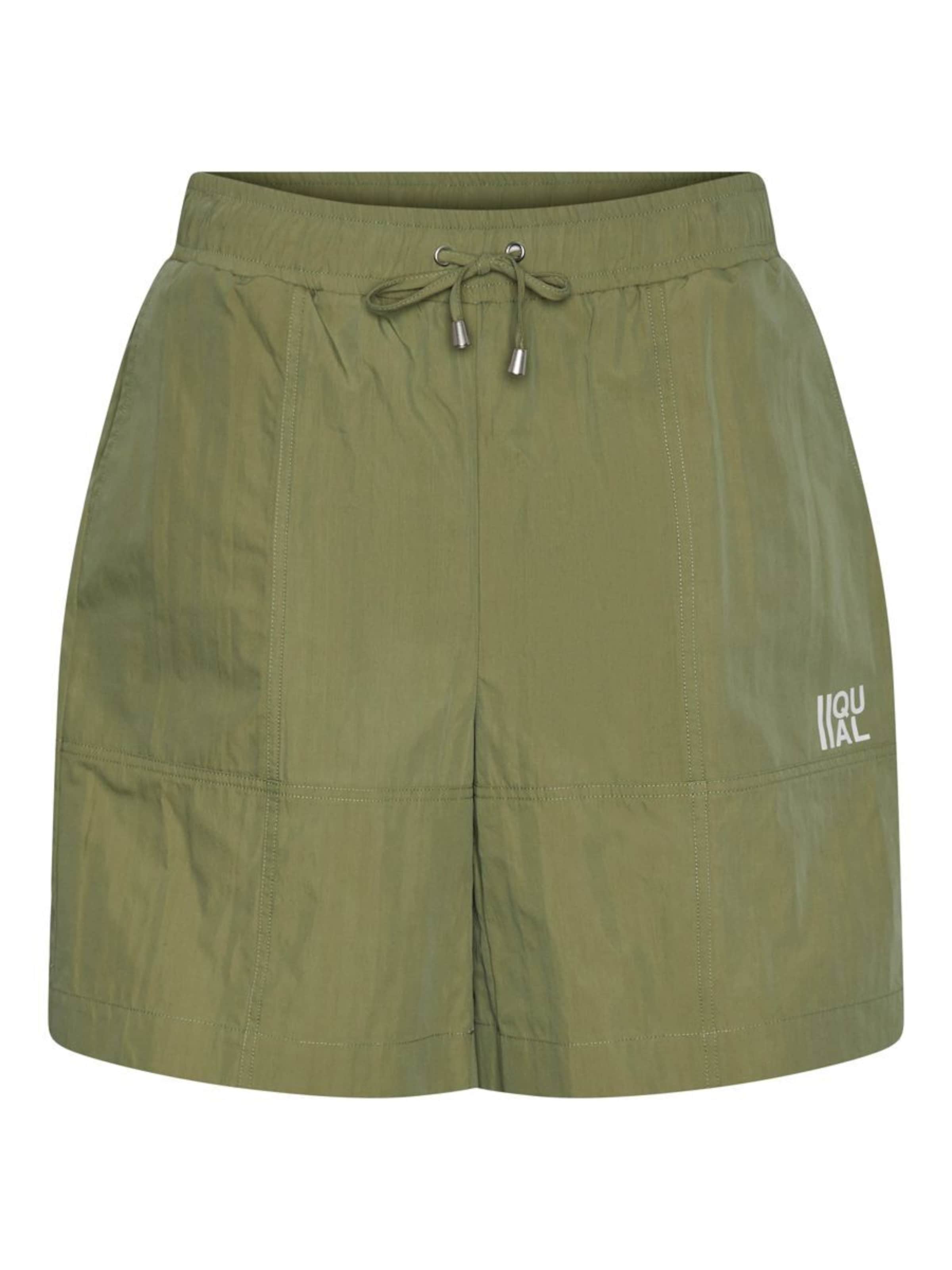 IIQUAL regular Παντελόνι 'JUNA' σε πράσινο: μπροστά