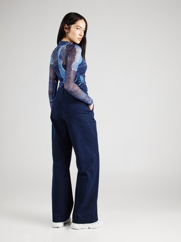 Wide leg Pantaloni con pieghe 'Iconic' di ESPRIT in blu