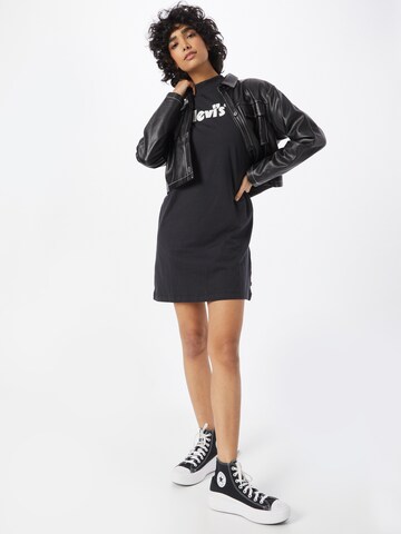 LEVI'S ® Kleid 'LS Graphic Tee Knit Dres' in Schwarz