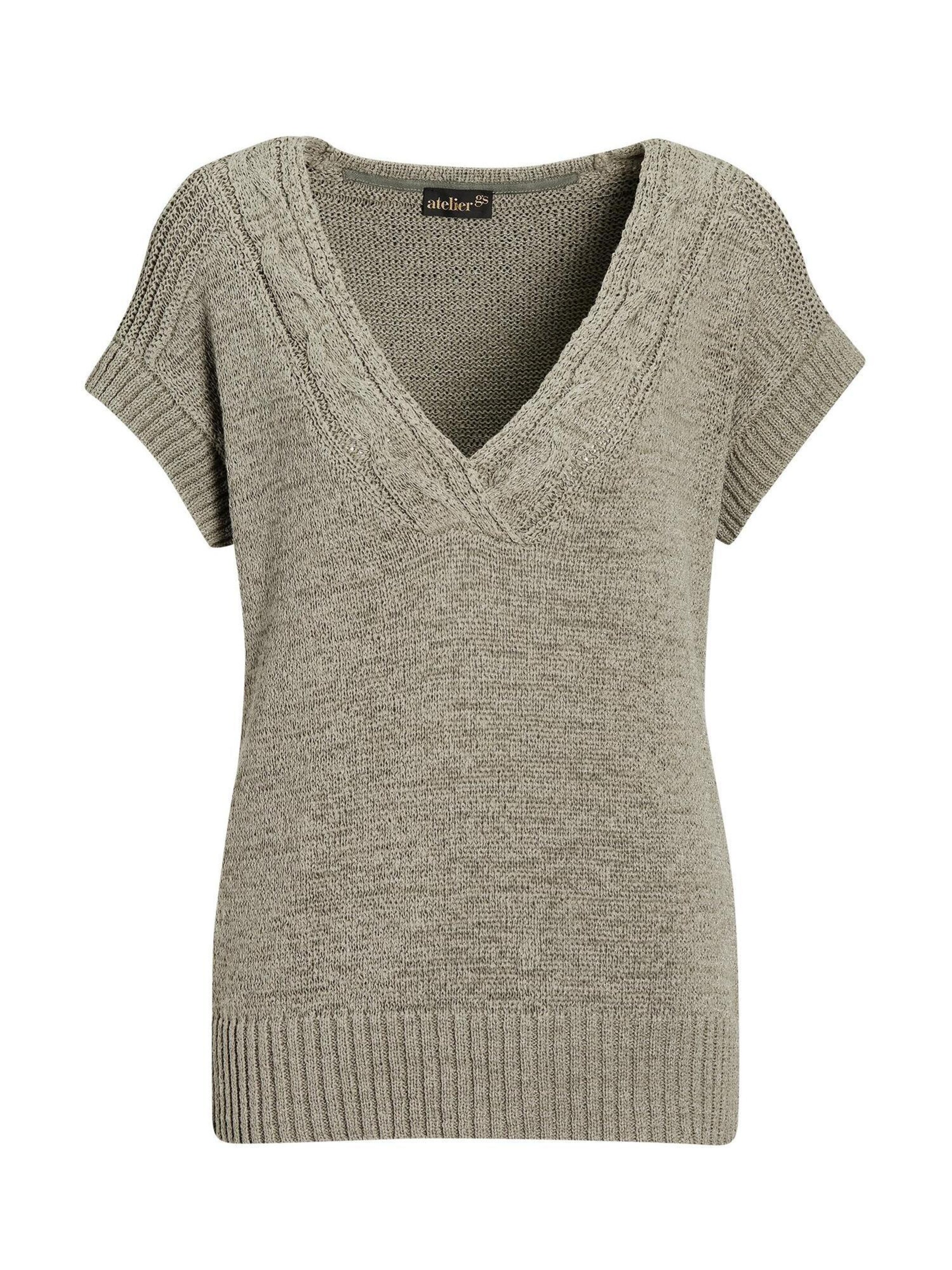 Goldner Knitted vest in Mottled green, Item view