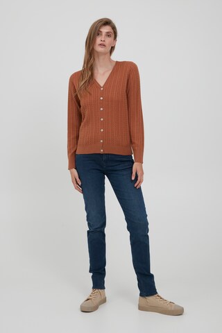Cardigan 'BELIVE' Fransa en marron