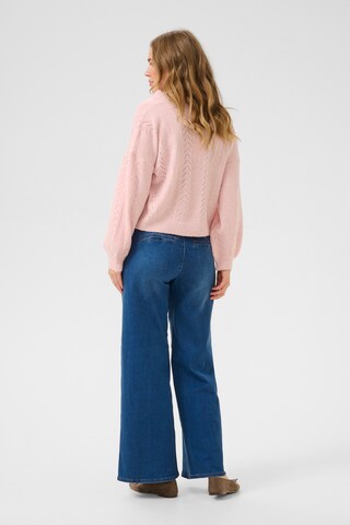 Cream Knit cardigan 'Holiday' in Pink