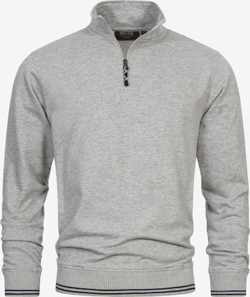 INDICODE JEANS Sweatshirt 'Nate' in Grau: Vorderseite