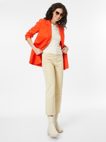 PIECES - Blazer 'Amalie' em vermelho