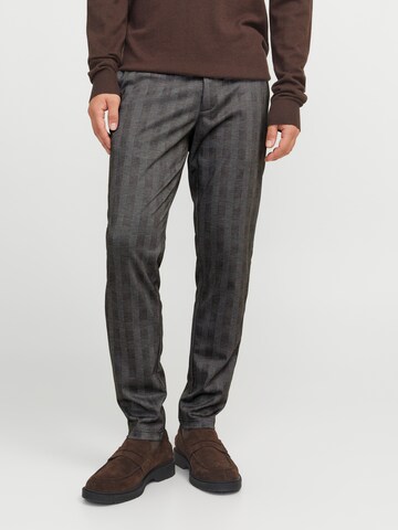 JACK & JONES Slim fit Chino trousers 'JPSTMarco JJCooper' in Brown: front