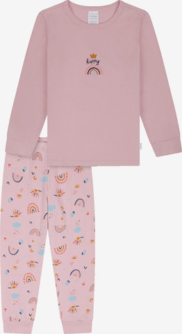 SCHIESSER Pyjama 'Horse World' in Pink: Vorderseite
