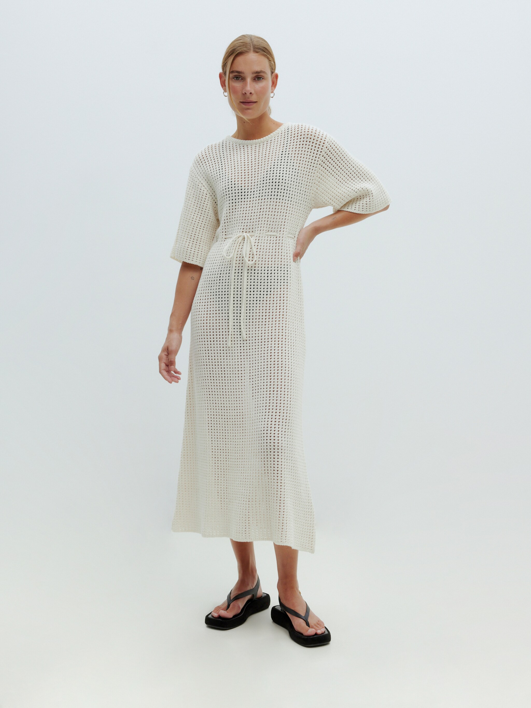 EDITED Producten Jurk 'Valka' Beige