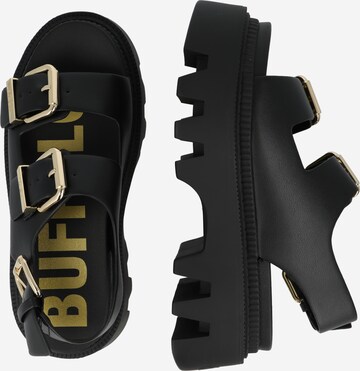 BUFFALO Sandals 'FLORA ON' in Black