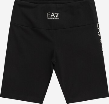 Slimfit Pantaloni di EA7 Emporio Armani in nero: frontale