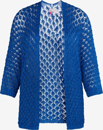 IZIA Gebreid vest in Blauw: voorkant