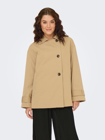 Manteau mi-saison 'ONLApril' ONLY en marron : devant