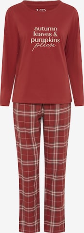 VIVANCE Pyjama värissä punainen: etupuoli