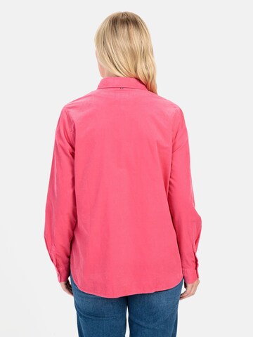 CAMEL ACTIVE Cordbluse mit Brusttasche in Pink