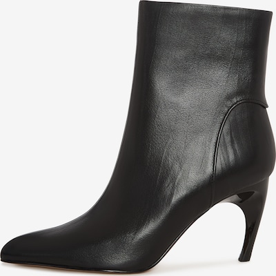 Botine pe 36 CESARE GASPARI pe negru, Vizualizare produs