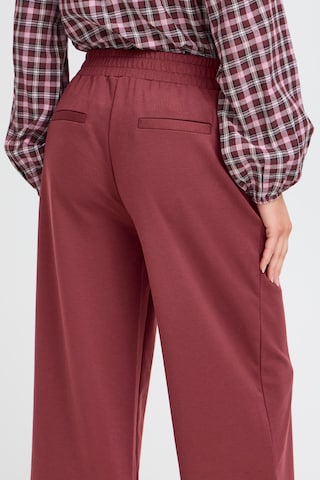 Wide Leg Pantalon 'BYRizetta' b.young en rouge
