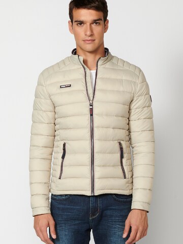 KOROSHI Winter jacket in Beige: front