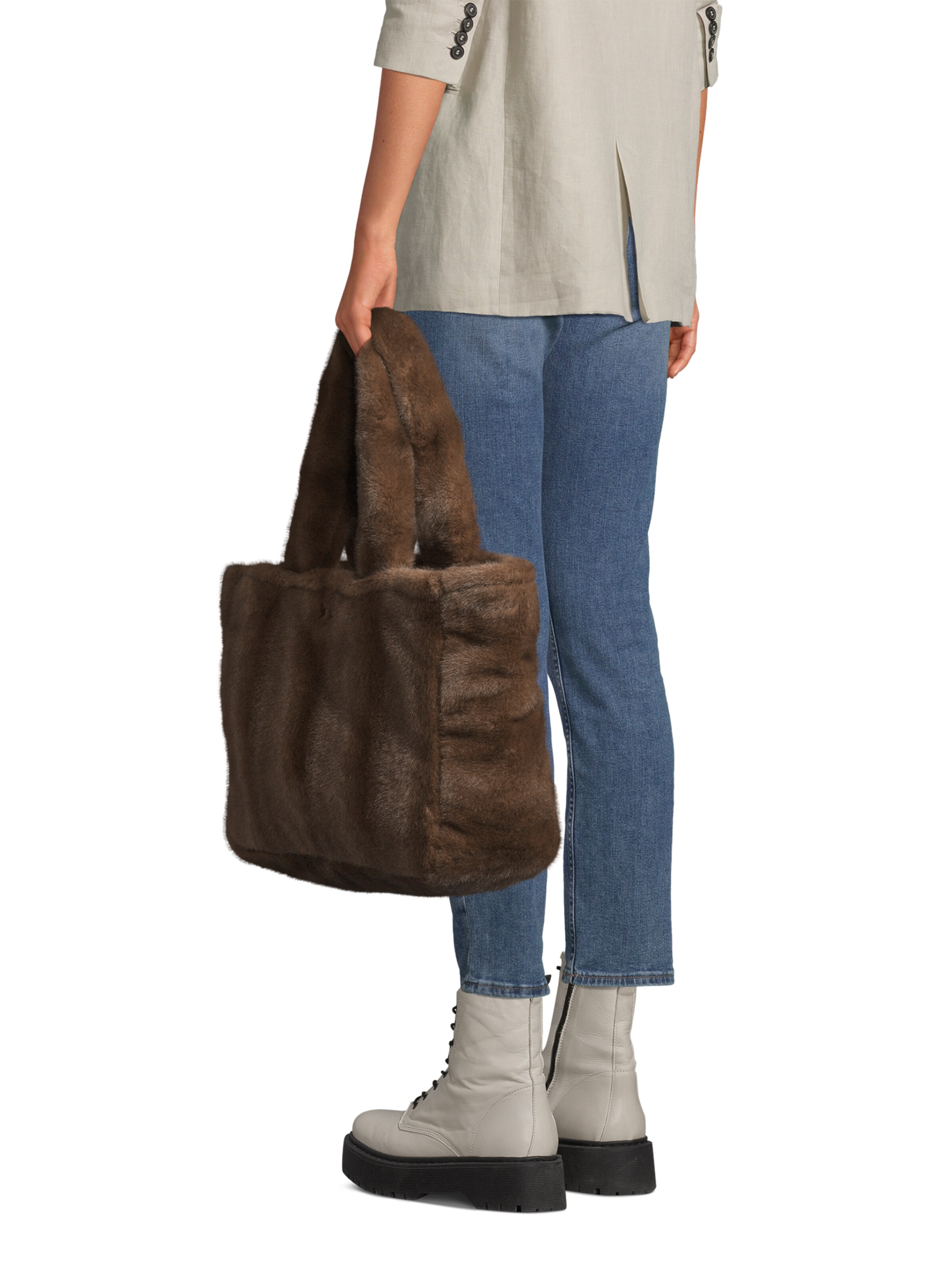 N°21 Шоппер в Коричневый: спереди