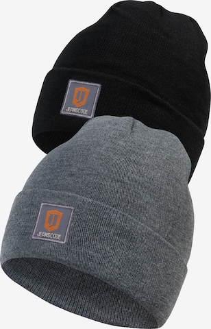 INDICODE JEANS Beanie 'Vulcano' in Grey: front