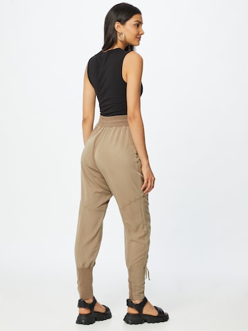 Effilé Pantalon 'Nanna' Cream en marron