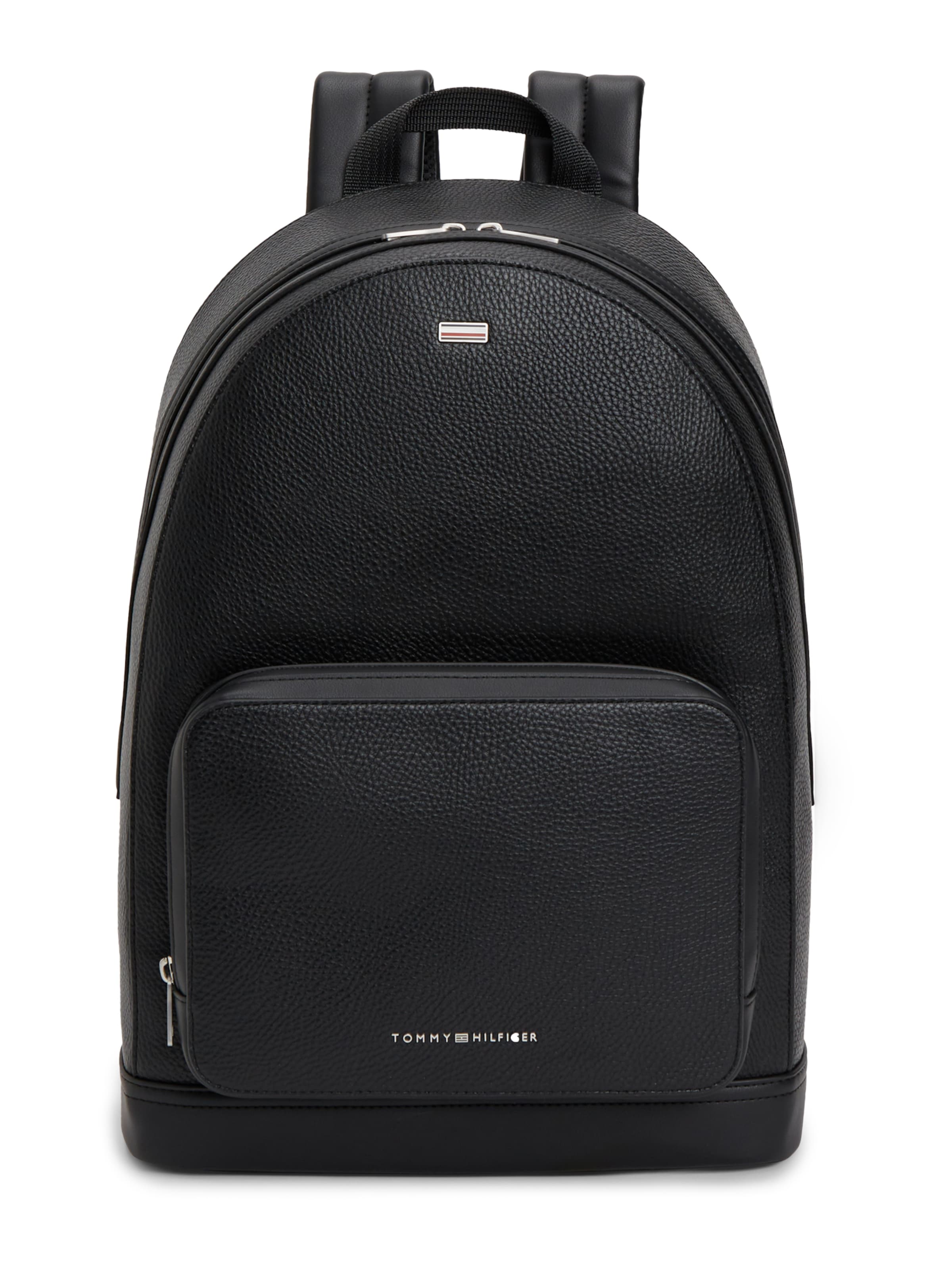 TOMMY HILFIGER Rucksack 'CENTRAL' in Schwarz: Vorderseite