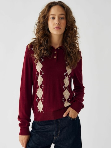 Noella Overdel ' N-Maxine Knit ' i rød: forside