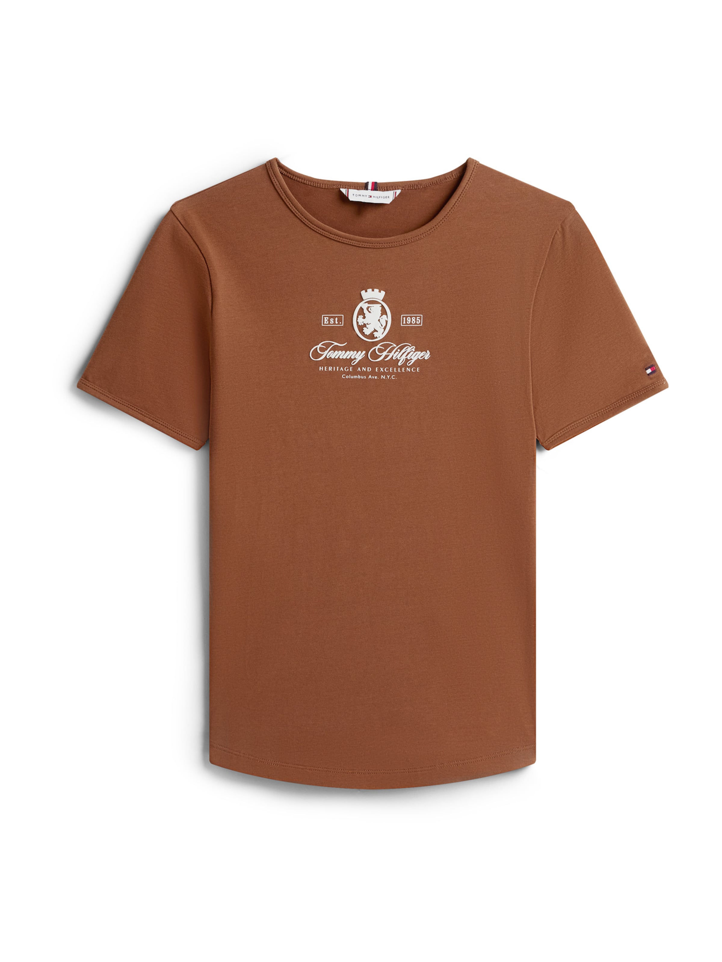 TOMMY HILFIGER Футболка в Коричневый: спереди