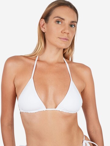 Kadoo Triangel Bikinitop in Wit: voorkant