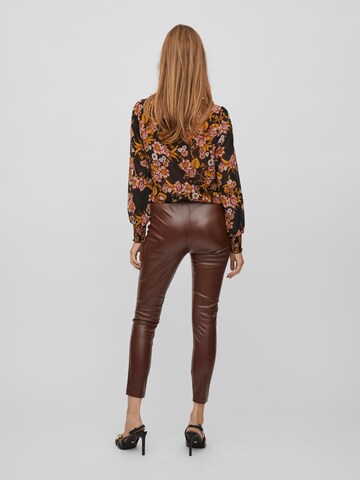 VILA Skinny Leggings 'Katy' in Braun