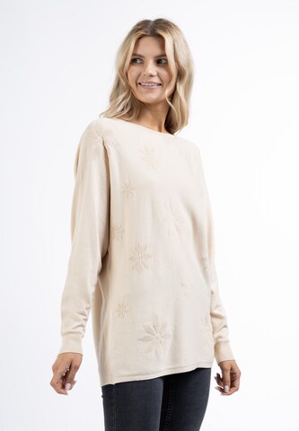 Usha - Jersey en beige: frente