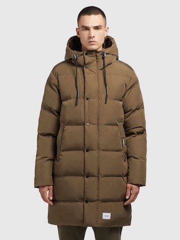 khujo Winter Coat 'Dewey' in Green: front