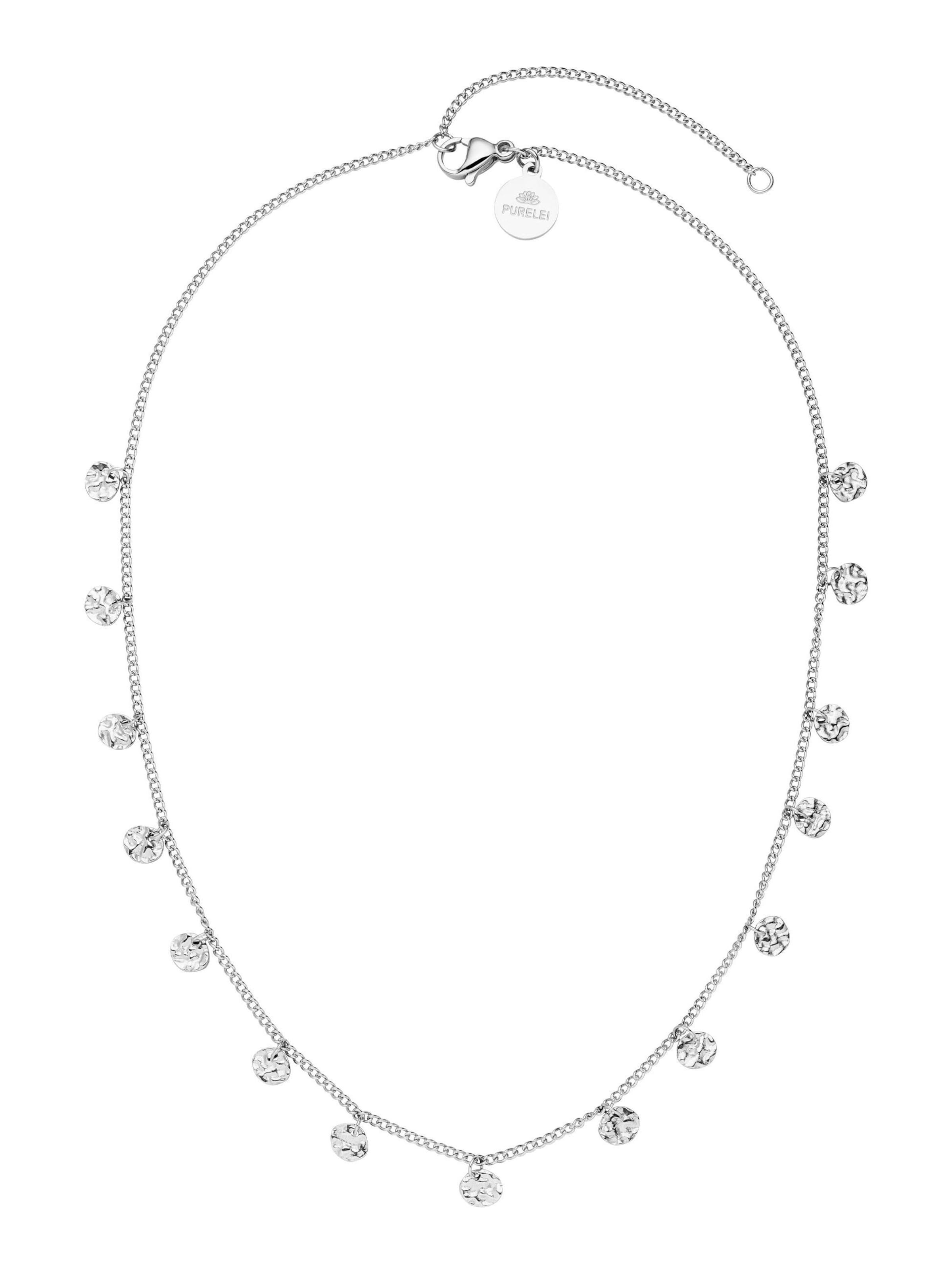 PURELEI Retiazka 'Malihini' - Strieborná: predná strana