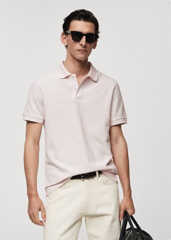 MANGO MAN T-shirt 'Rea' i rosa: framsida
