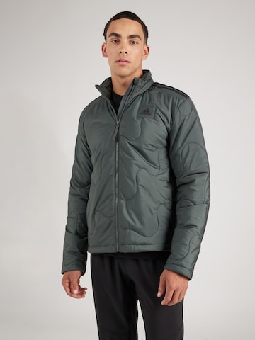 ADIDAS SPORTSWEAR Athletic Jacket 'Nuganic Light Insulation' in Green: front