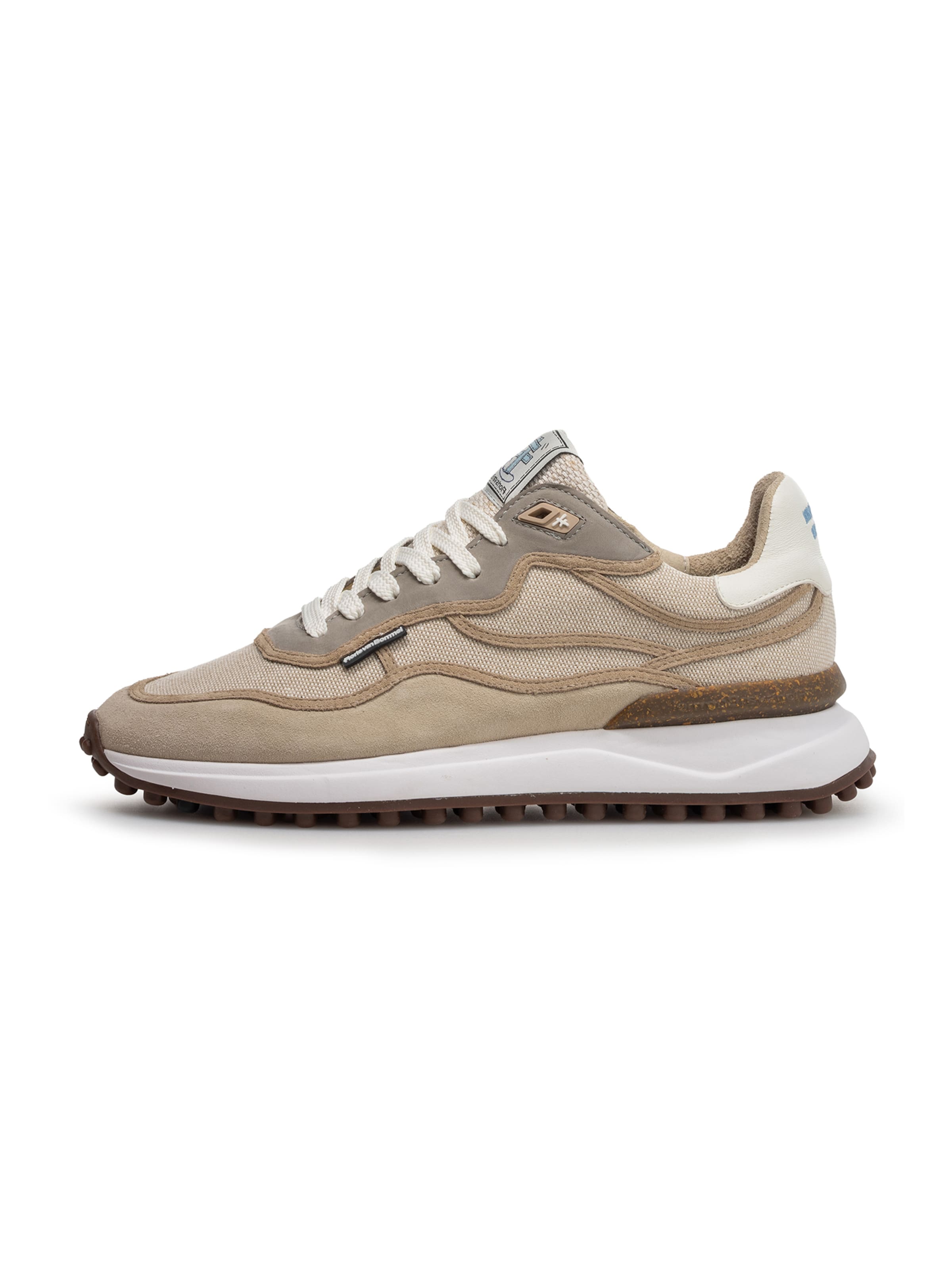 Sneaker bassa 'Noppi 45' di Floris van Bommel in beige: frontale