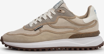 Floris van Bommel Platform trainers 'Noppi 45' in Beige: front