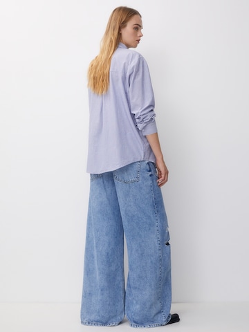 Pull&Bear Bluse in Blau