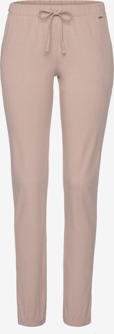 LASCANA Pajama Pants in Pink: front