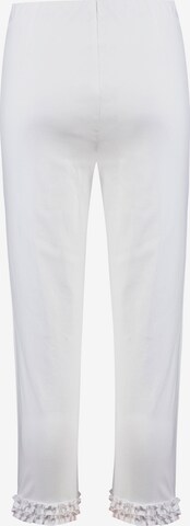 STEHMANN Slim fit Pants 'Waterford' in White