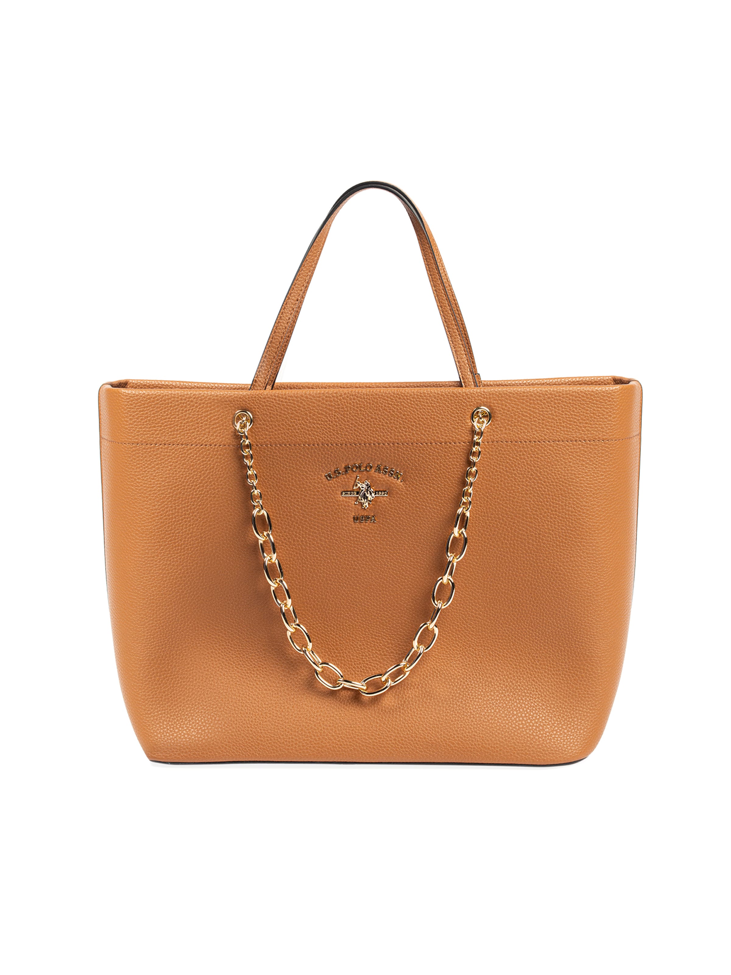 Shopper di U.S. POLO ASSN. in marrone: frontale